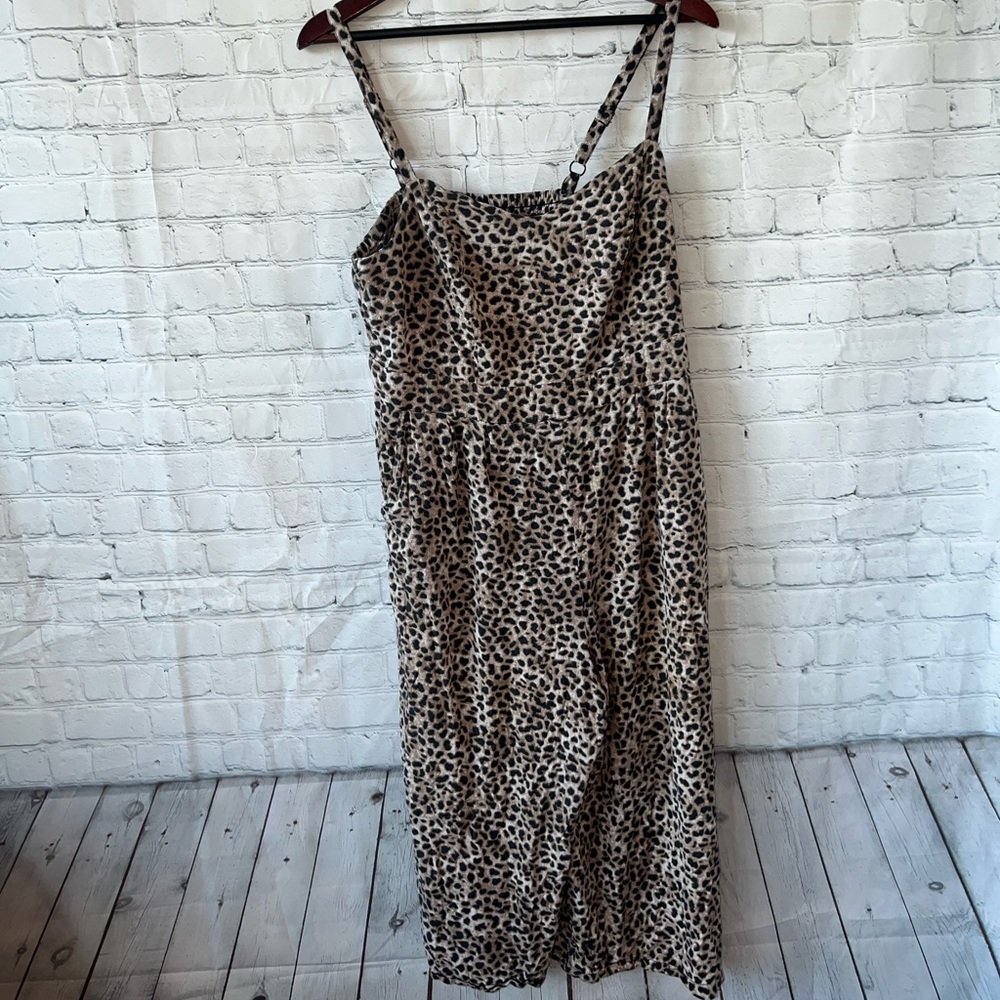 Torrid Brown & Black cheetah print sleeveless dress size 1X